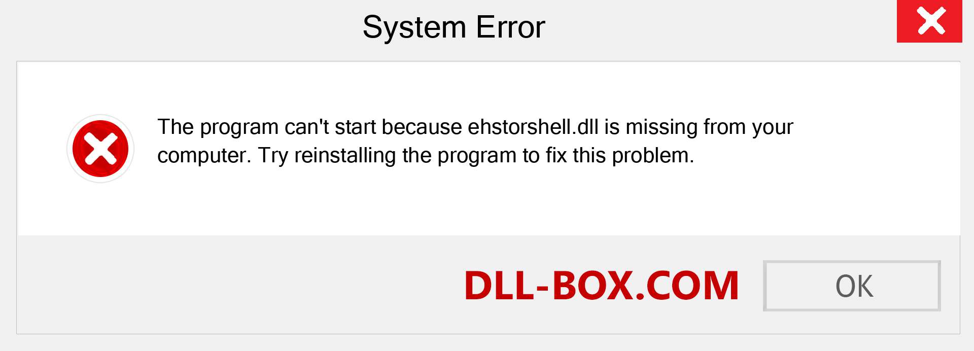  ehstorshell.dll file is missing?. Download for Windows 7, 8, 10 - Fix  ehstorshell dll Missing Error on Windows, photos, images